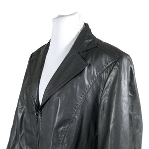 Unisex Samoon - Nahktagi, suurus 54 - Must (2)