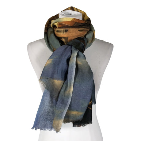 Unisex Marc Barell - Õhuke sall, suurus Maxi - Sinine ()