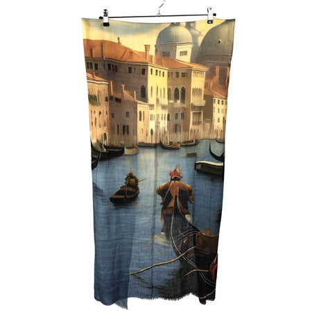 Unisex Marc Barell - Õhuke sall, suurus Maxi - Sinine (2)