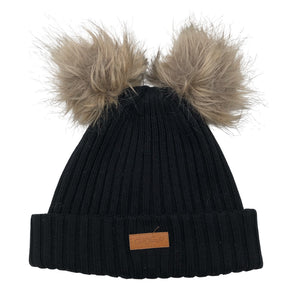 Unisex Gugguu - Talvemüts, suurus 54 - 56 cm - Must (1)