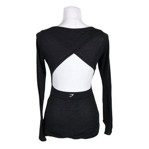 Unisex Gymshark - Spordisärk, pikad käised, suurus 38 - Must (4)