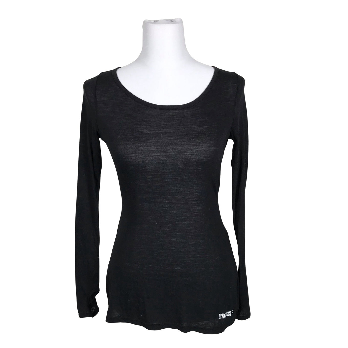 Unisex Gymshark - Spordisärk, pikad käised, suurus 38 - Must (2)