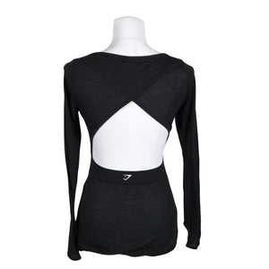 Unisex Gymshark - Spordisärk, pikad käised, suurus 38 - Must (5)