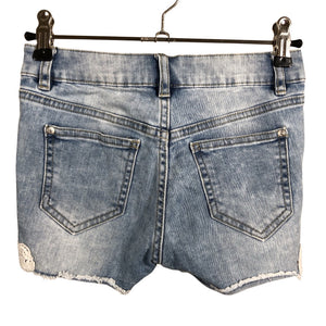 Unisex Lindex - Teksast lühikesed püksid, suurus 128 - 134 - Helesinine (2)