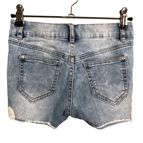 Unisex Lindex - Teksast lühikesed püksid, suurus 128 - 134 - Helesinine (2)