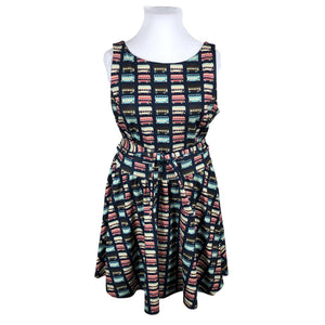 Unisex Lady Vintage - Trikotaažist kleit, suurus 44 - Sinine (1)