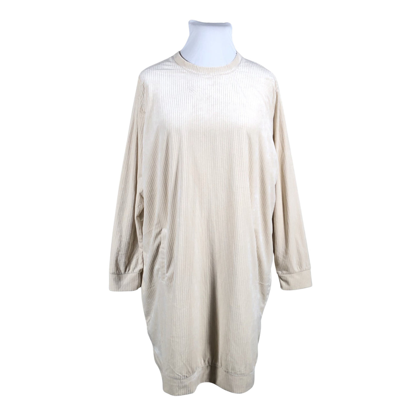 Unisex Ulla Popken - Dressikangast tuunika, suurus 50 - Beige (1)