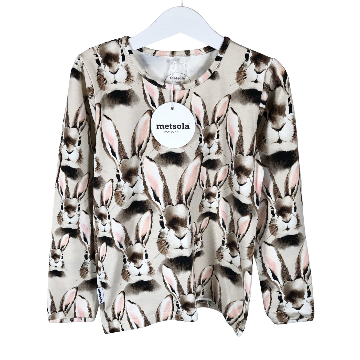 Unisex Metsola - Trikotaažist pluus, suurus 122 - 128 - Beige (1)