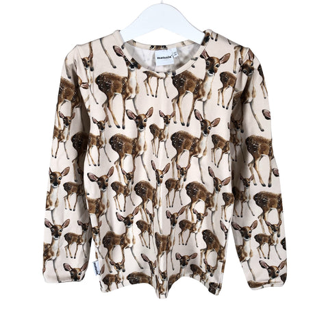 Unisex Metsola - Trikotaažist pluus, suurus 122 - 128 - Beige ()