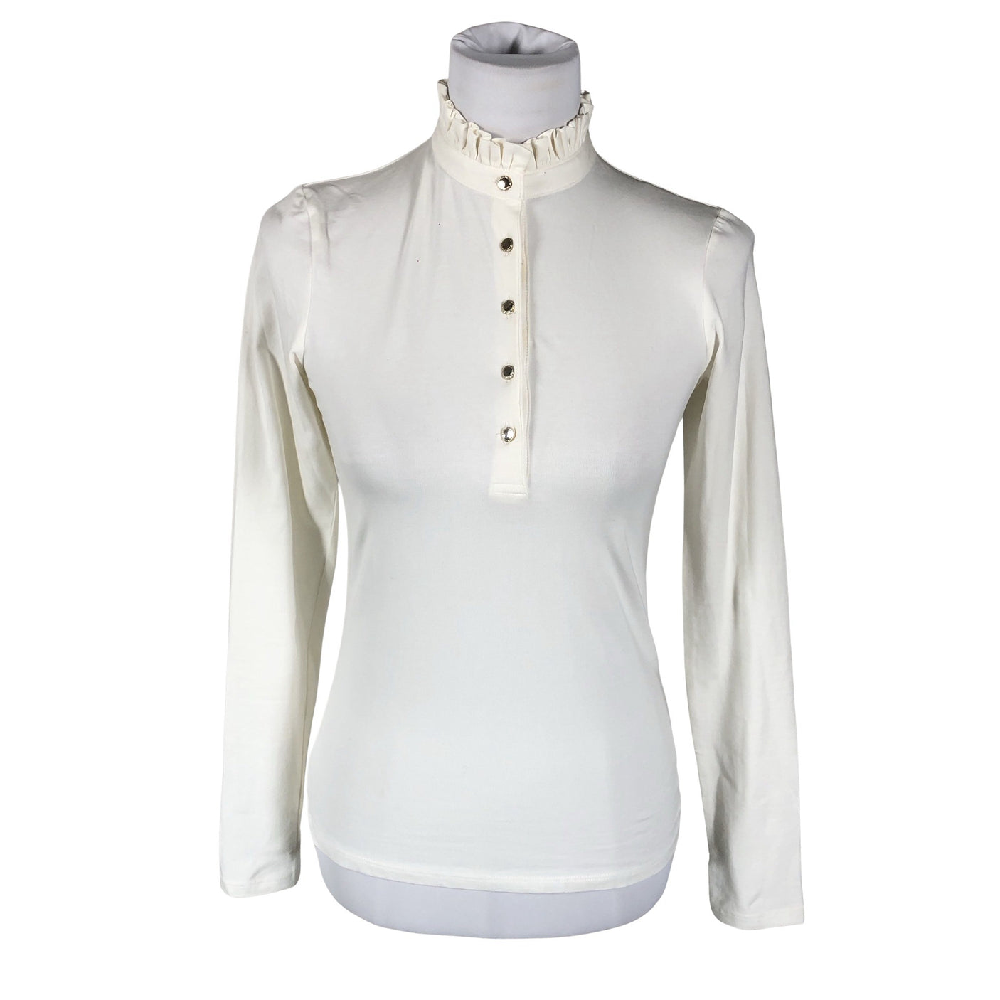 Unisex Holly & Whyte by Lindex - Trikotaažist pluus, suurus 34 - Looduslik valge (1)
