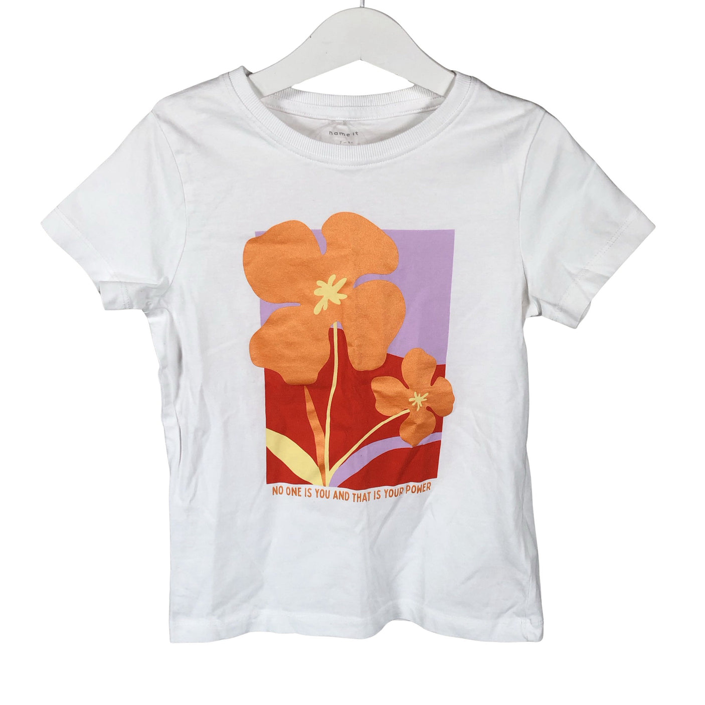 Unisex Name It - T-särk, suurus 122 - 128 - Valge (1)