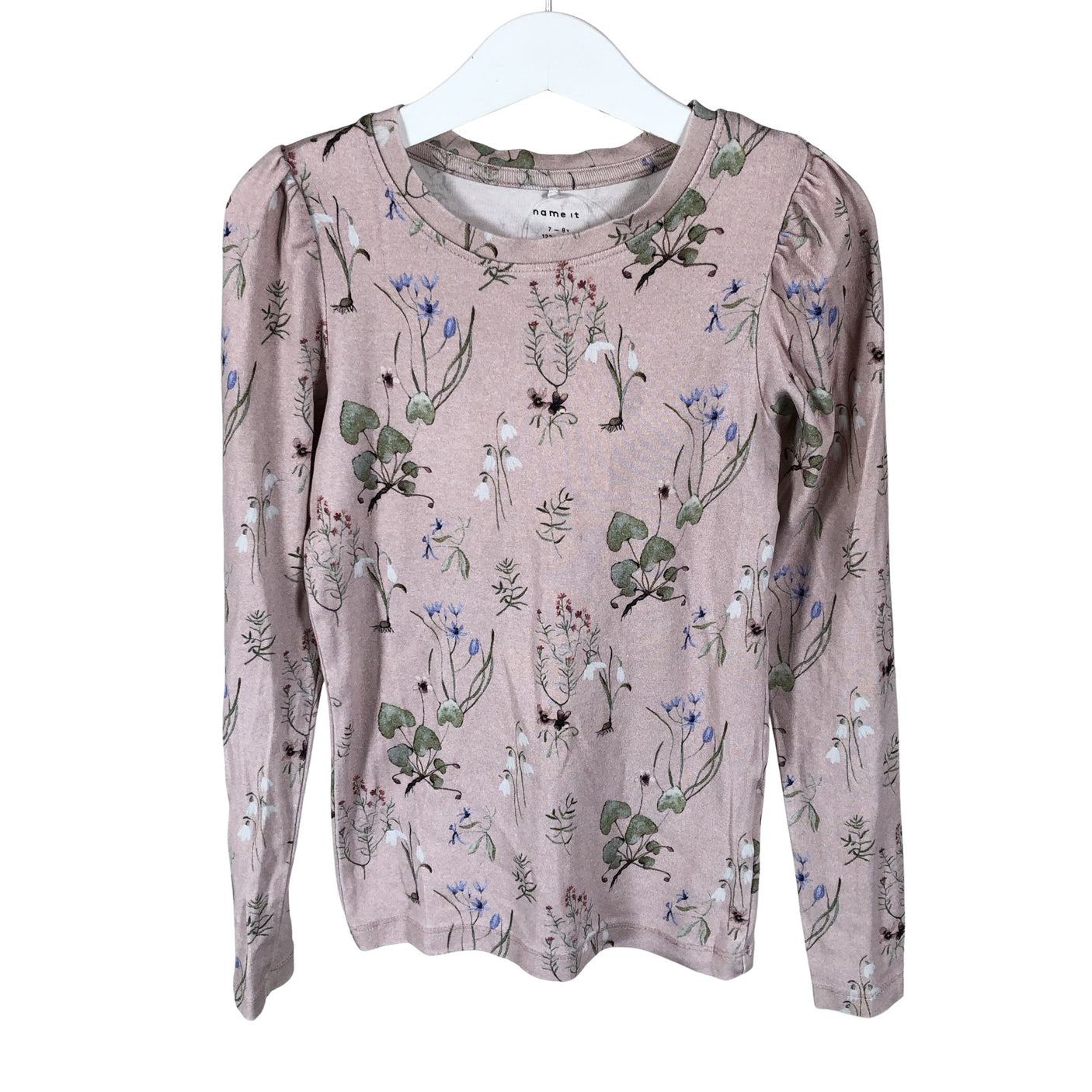 Unisex Name It - Trikotaažist pluus, suurus 122 - 128 - Heleroosa (1)