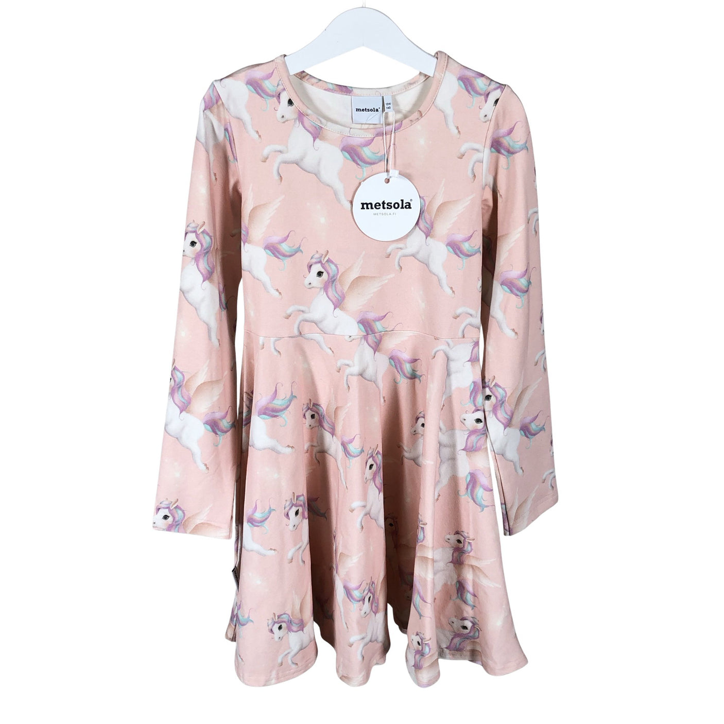 Unisex Metsola - Trikotaažist kleit, suurus 134 - 140 - Heleroosa (1)