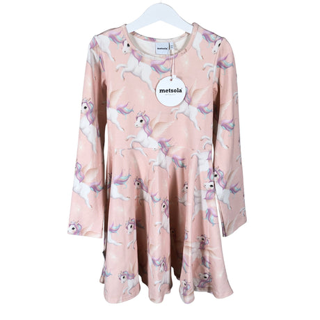 Unisex Metsola - Trikotaažist kleit, suurus 134 - 140 - Heleroosa ()