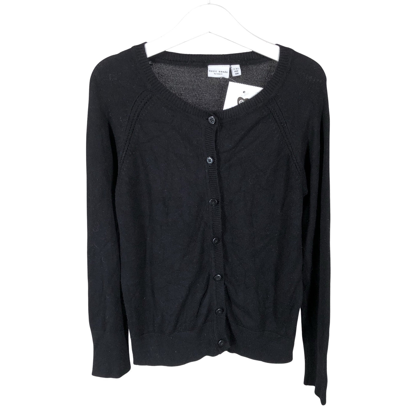 Unisex Name It - Kardigan, suurus 122 - 128 - Must (1)
