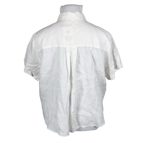 Unisex Samsoe&Samsoe - Lühikeste käistega pluus, suurus 42 - Looduslik valge (2)