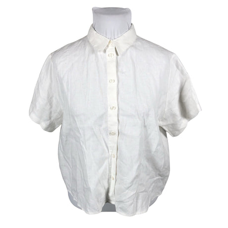 Unisex Samsoe&Samsoe - Lühikeste käistega pluus, suurus 42 - Looduslik valge ()