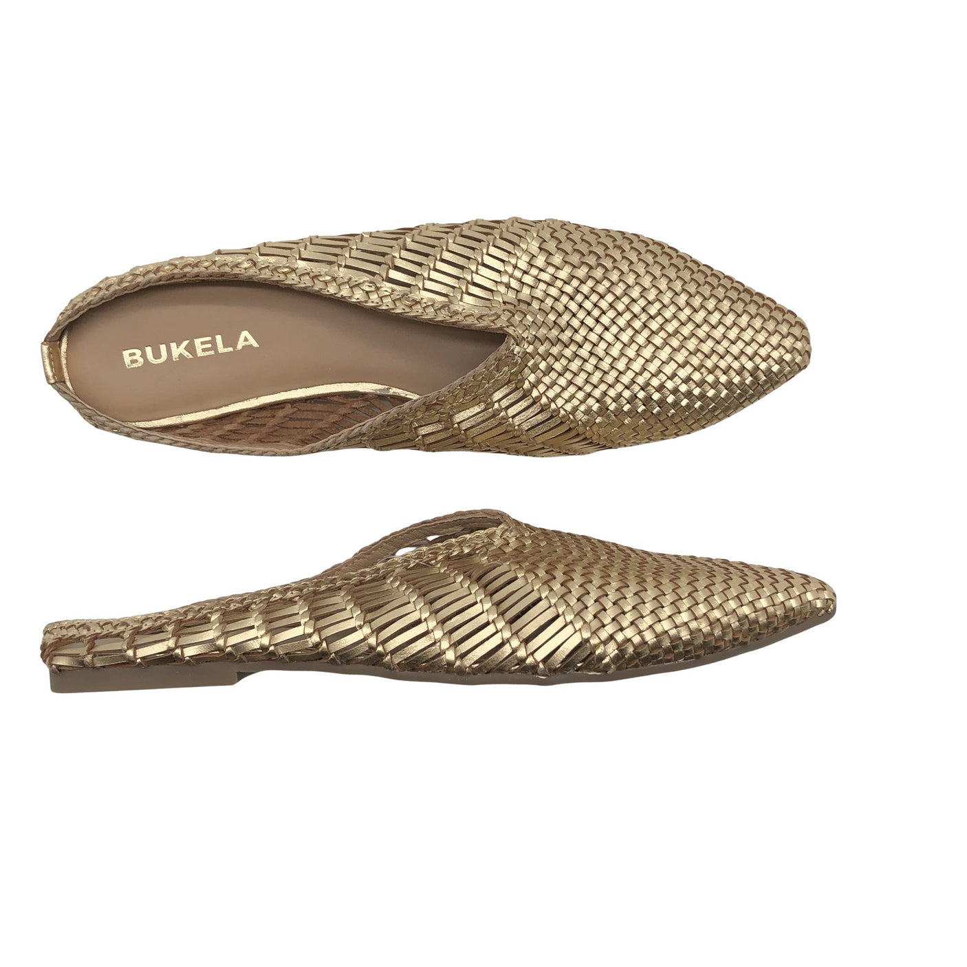 Unisex Bukela - Mokassiinid, suurus 40 - Kuld (1)