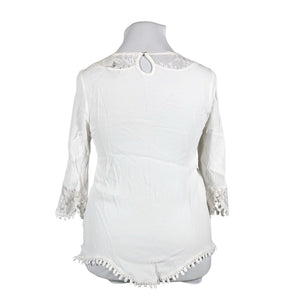 Unisex Cream - Pluus, suurus 42 - Valge (2)