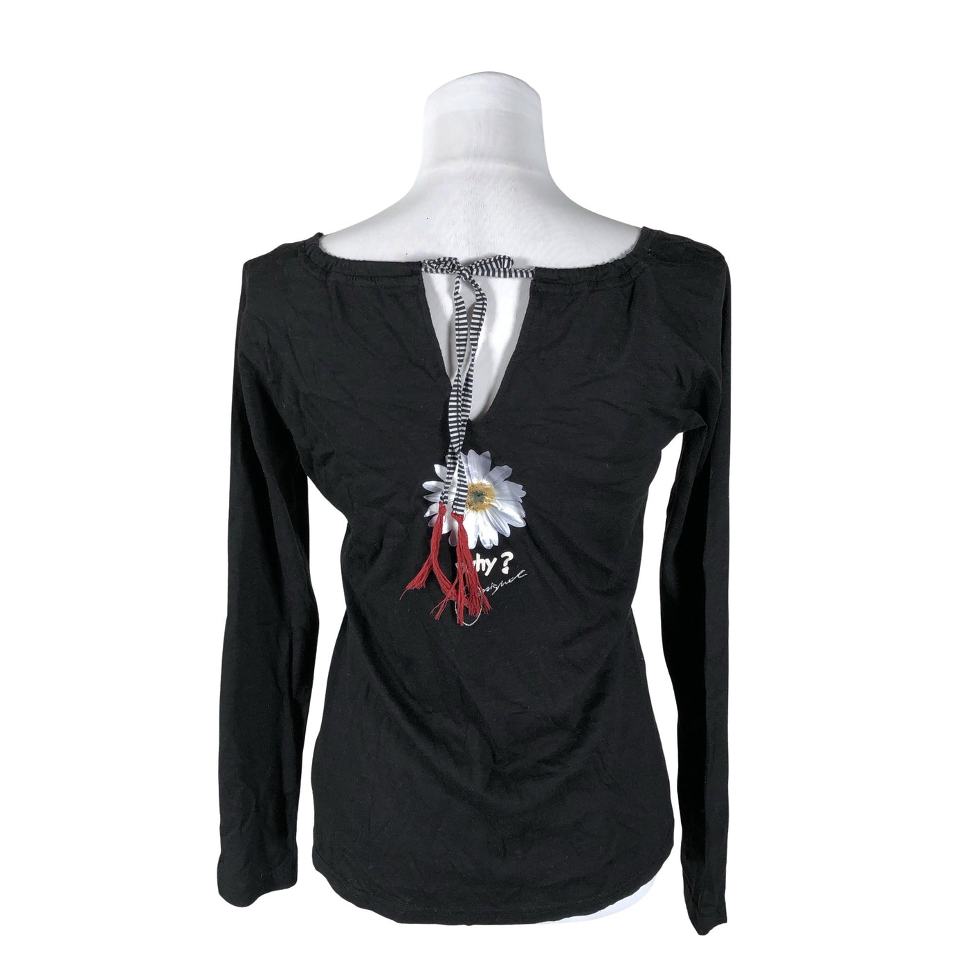 Unisex Desigual - Trikotaažist pluus, suurus 40 - Must (2)