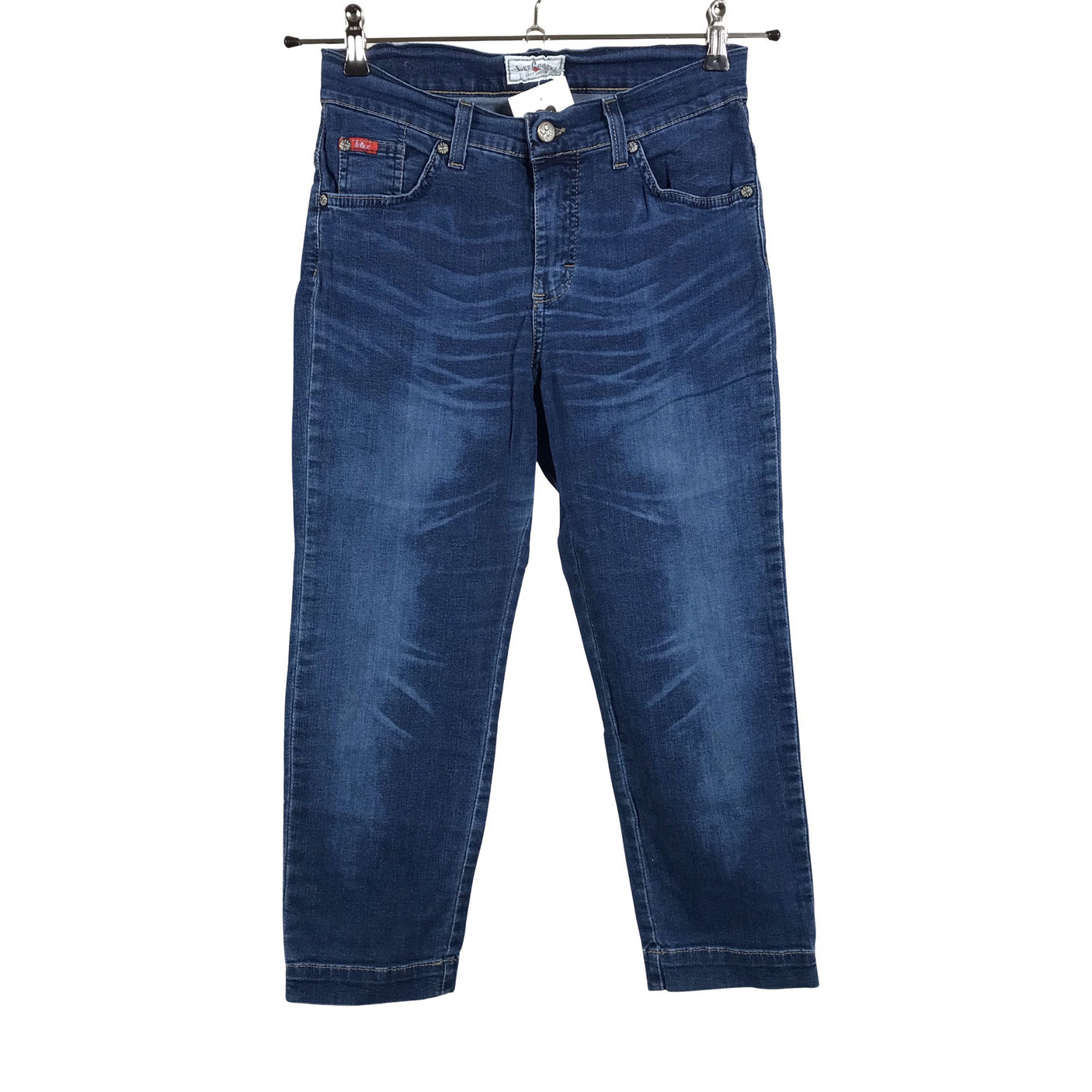 Unisex Lee Cooper - Teksast poolpikad püksid, suurus W27 - Sinine (1)