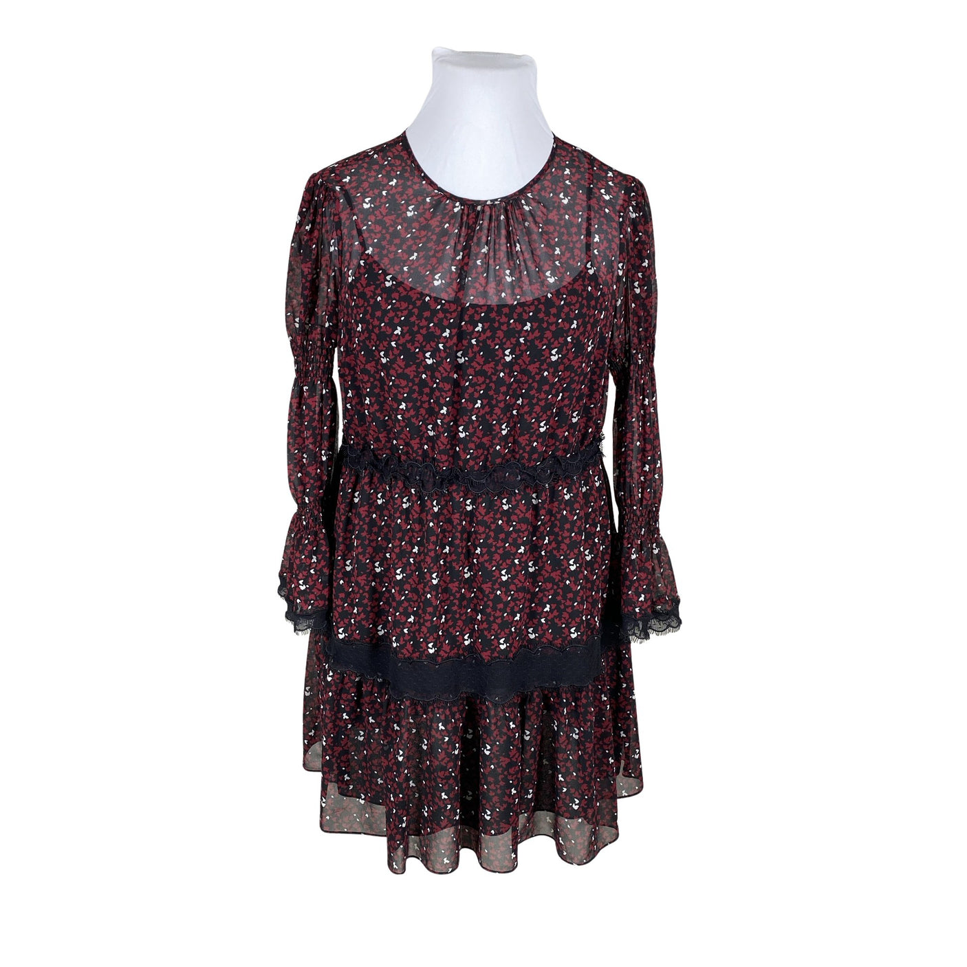 Unisex Michael Kors - Õhuke kleit, suurus 42 - Veinipunane (1)