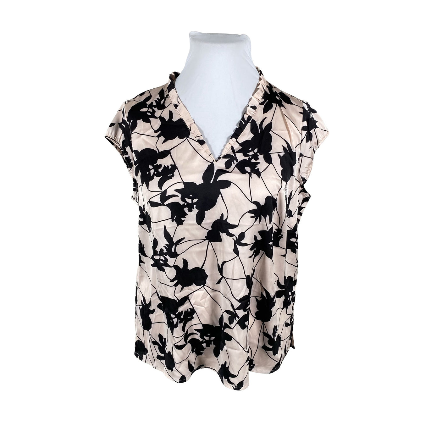 Unisex Comma - Lühikeste käistega pluus, suurus 44 - Heleroosa (1)