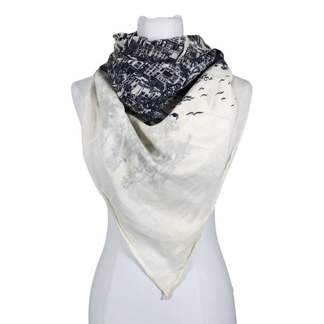 Unisex Gant - Õhuke sall, suurus Maxi - Sinine ()