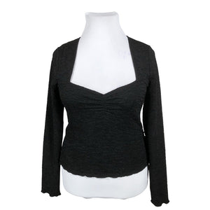 Unisex Envii - Trikotaažist pluus, suurus 38 - Must (1)