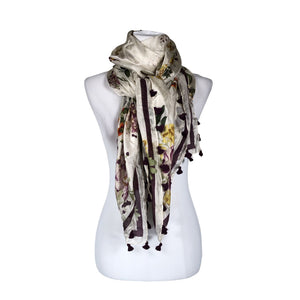 Unisex Massimo Dutti - Õhuke sall, suurus Maxi - Beige (1)