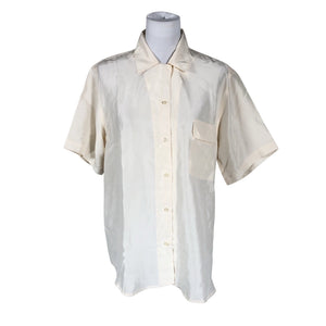 Unisex Järvi Muoti - Lühikeste käistega pluus, suurus 38 - Beige (1)