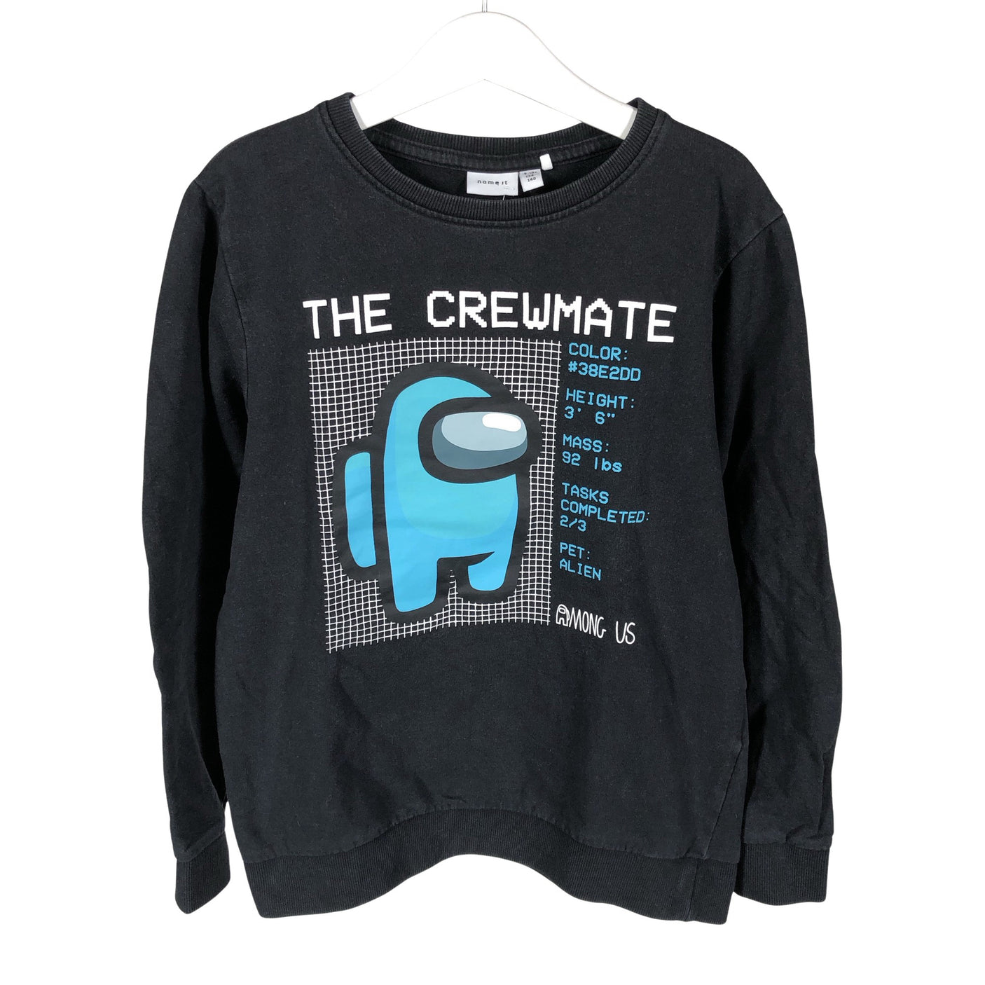 Unisex Name It - Dressikangast pluus, suurus 134 - 140 - Must (1)