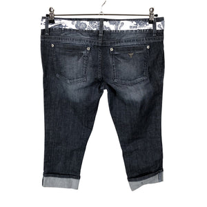 Unisex Guess - Teksast poolpikad püksid, suurus W30 - Sinine (2)