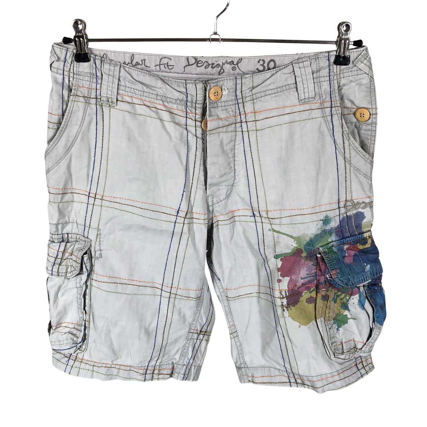 Unisex Desigual - Lühikesed püksid, suurus W30 - Hall (1)