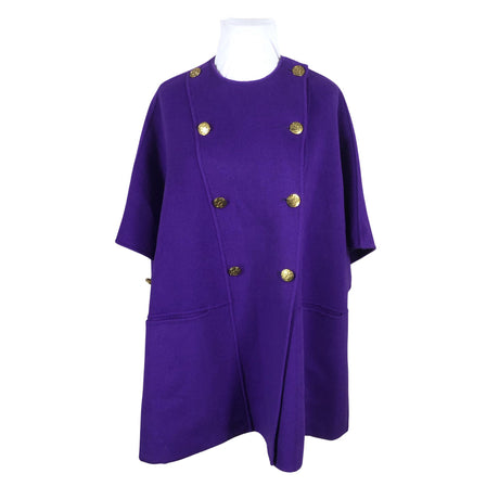 Unisex Luisa Spagnoli - Villane mantel, suurus 46 - Lilla ()