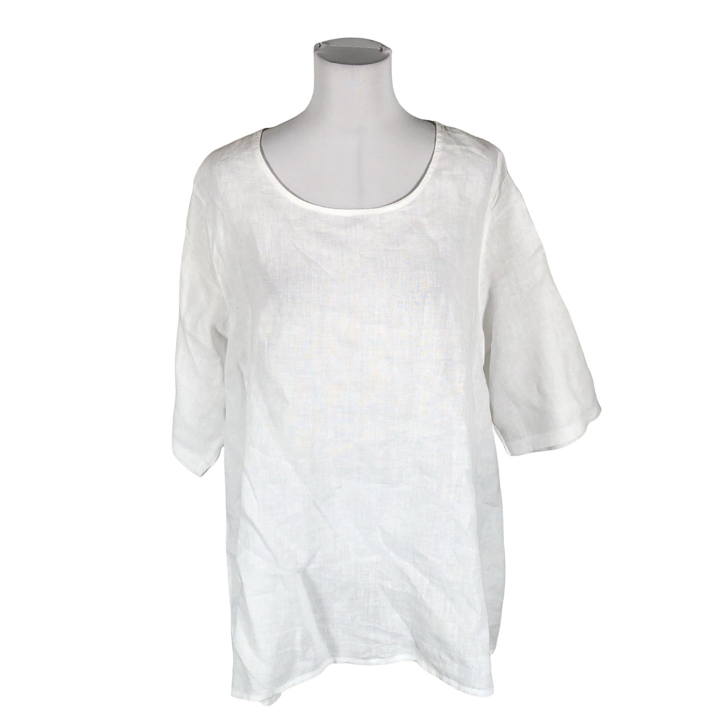 Unisex Pellavatehdas - Mitteveniv tuunika, suurus 38 - Valge (1)