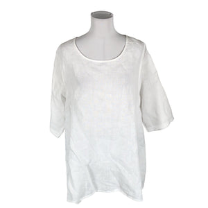 Unisex Pellavatehdas - Mitteveniv tuunika, suurus 38 - Valge (1)