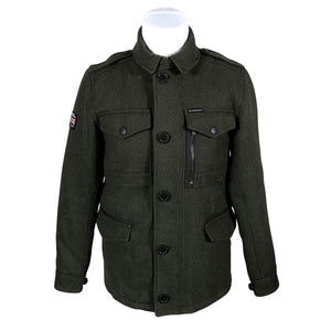 Unisex Superdry - Villane mantel, suurus M - Roheline (1)