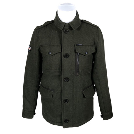 Unisex Superdry - Villane mantel, suurus M - Roheline ()
