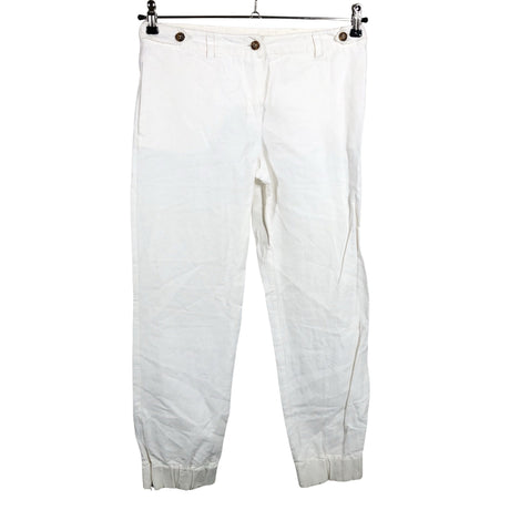 Unisex 'S MaxMara - Mittevenivad püksid, suurus 36 - Valge ()