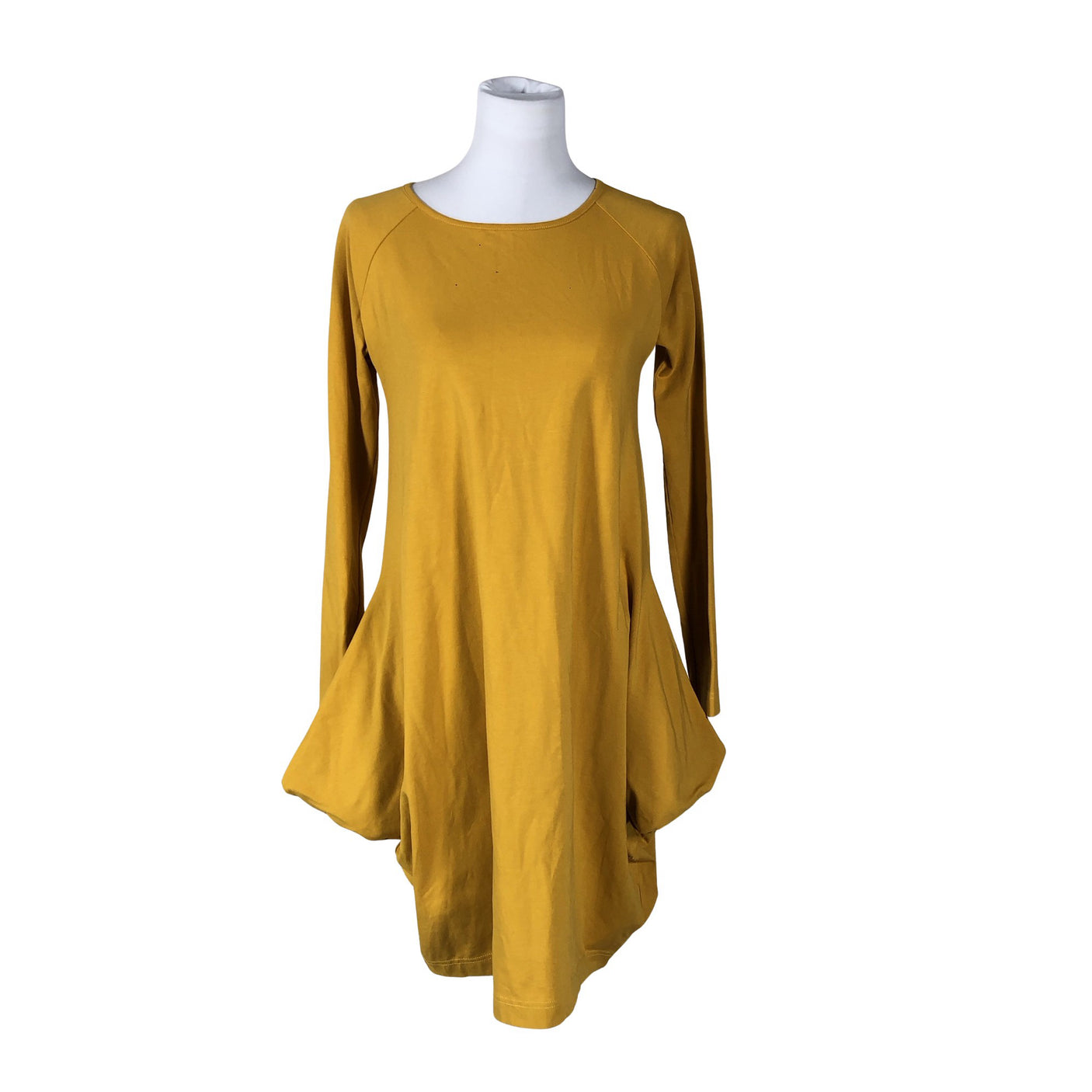 Unisex Papu - Trikotaažist kleit, suurus 34 - Kollane (1)