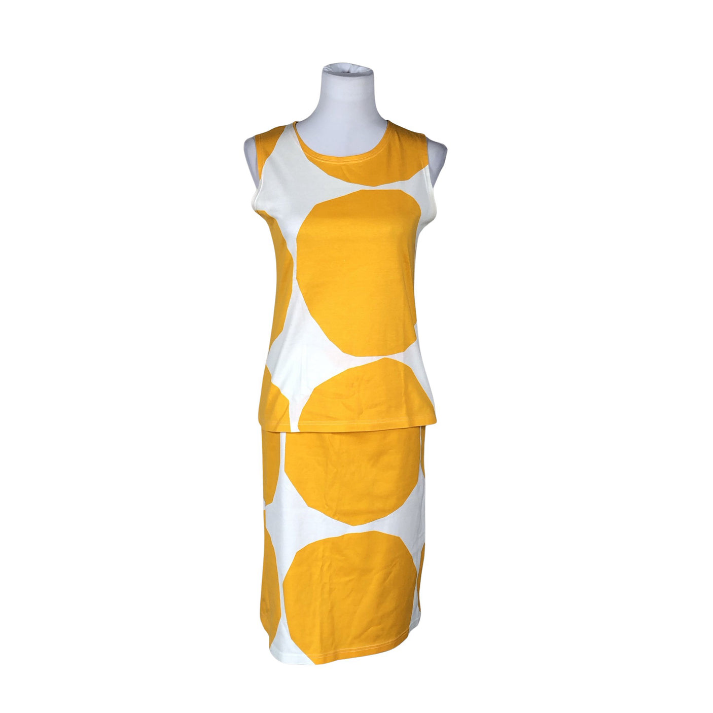 Unisex Marimekko - Trikotaažist topp, suurus 38 - Kollane (1)