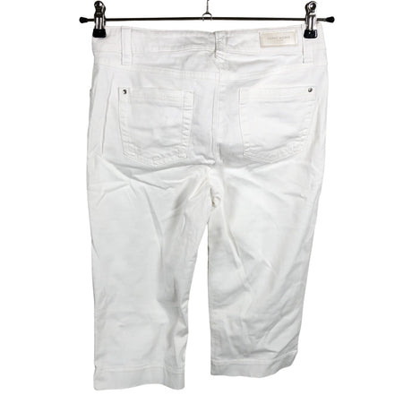 Unisex Gerry Weber - Mittevenivad poolpikad püksid, suurus 36 - Valge (2)
