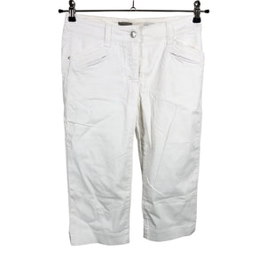 Unisex Gerry Weber - Mittevenivad poolpikad püksid, suurus 36 - Valge (1)