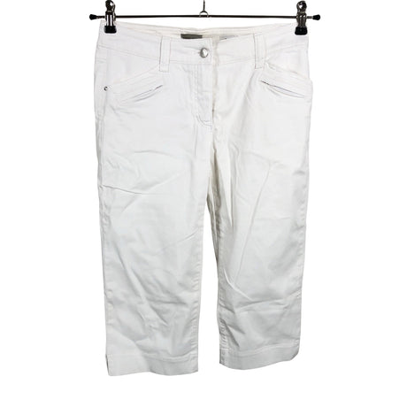 Unisex Gerry Weber - Mittevenivad poolpikad püksid, suurus 36 - Valge ()