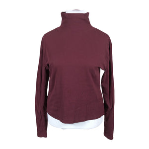 Unisex Lindex - Trikotaažist pluus, suurus 42 - Veinipunane (1)