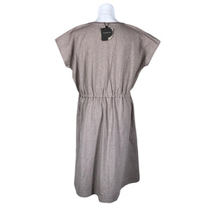 Unisex Papu - Trikotaažist kleit, suurus 38 - Pruun (2)