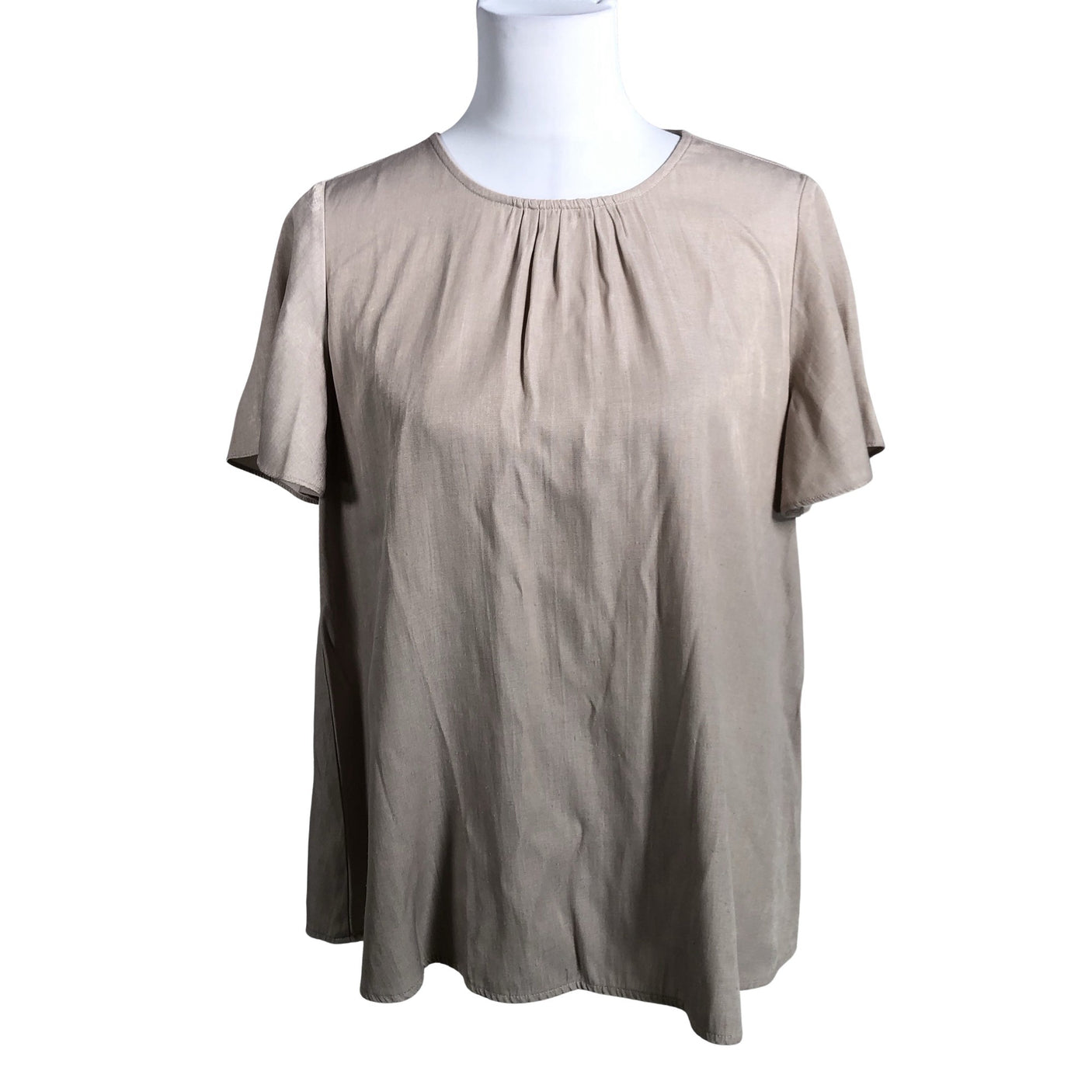 Unisex Nü Denmark - Lühikeste käistega pluus, suurus 36 - Beige (1)