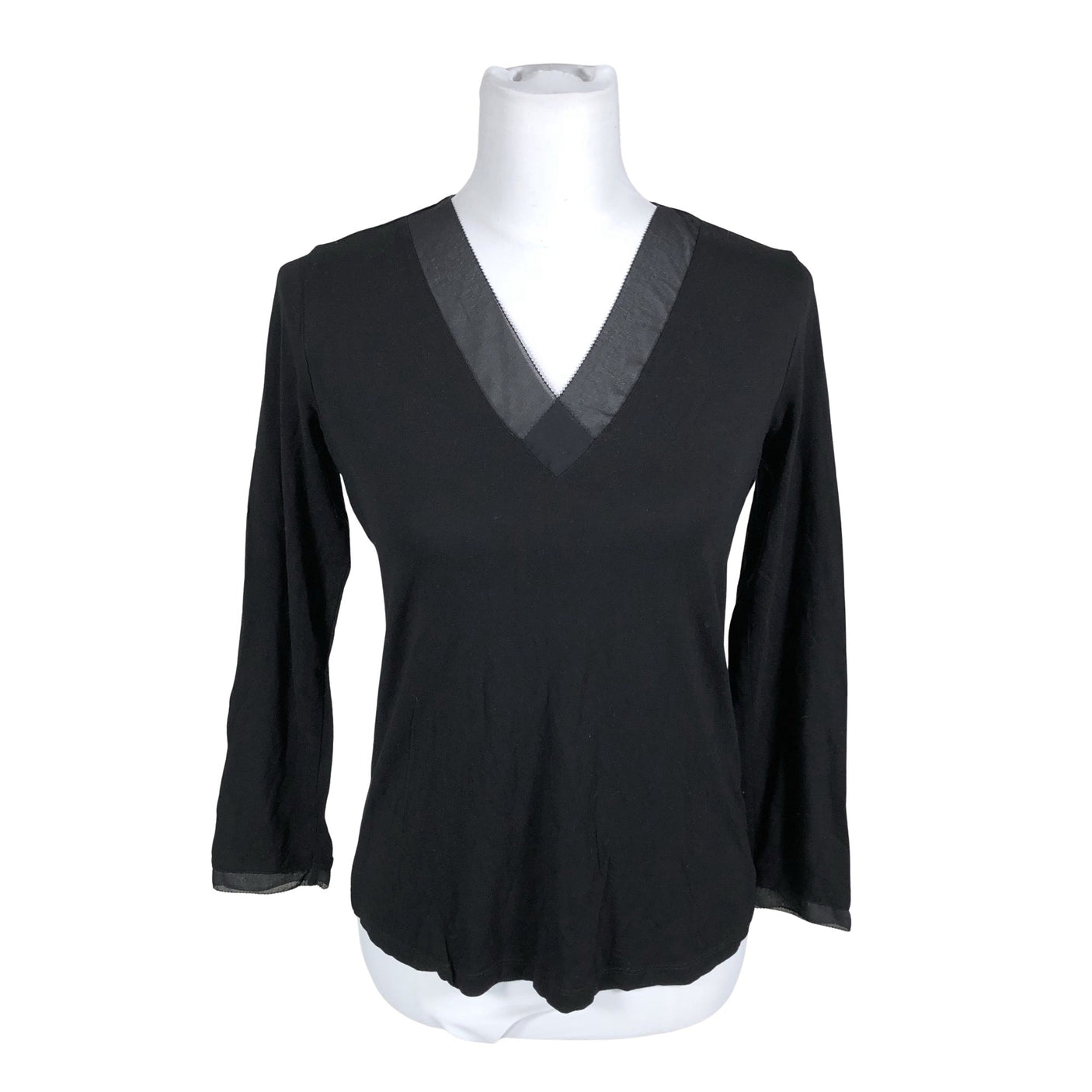 Unisex Esprit - Trikotaažist pluus, suurus 38 - Must (1)