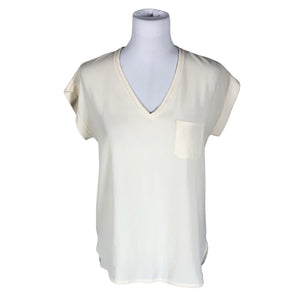 Unisex Shana - Lühikeste käistega pluus, suurus 38 - Looduslik valge (1)